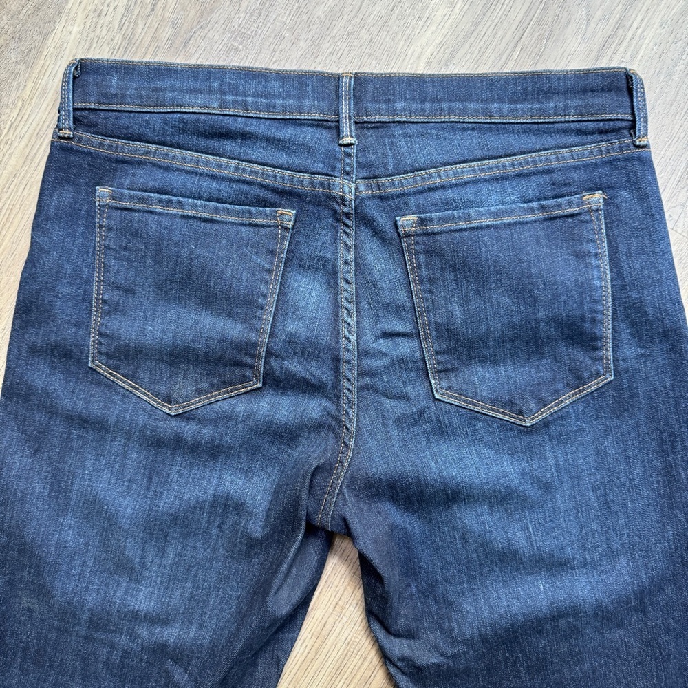 Banana Republic Premium Denim Dark Wash Girlfriend Jeans - Size 30 Long - Picture 10 of 12